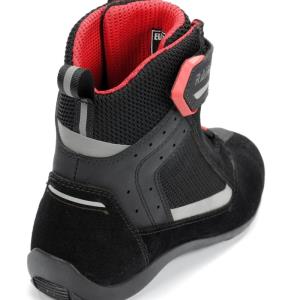 Botas moto corta deportiva Rainers negro-rojo